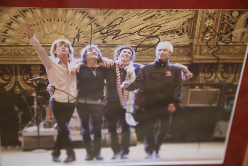 The Rolling Stones, A Bigger Bang, signed gold disc and CD